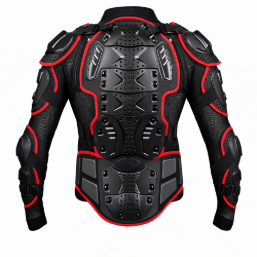 Full Body Motor Beschermingsjas – Motocross, Quad, MTB en Fiets Bescherming Rood - L